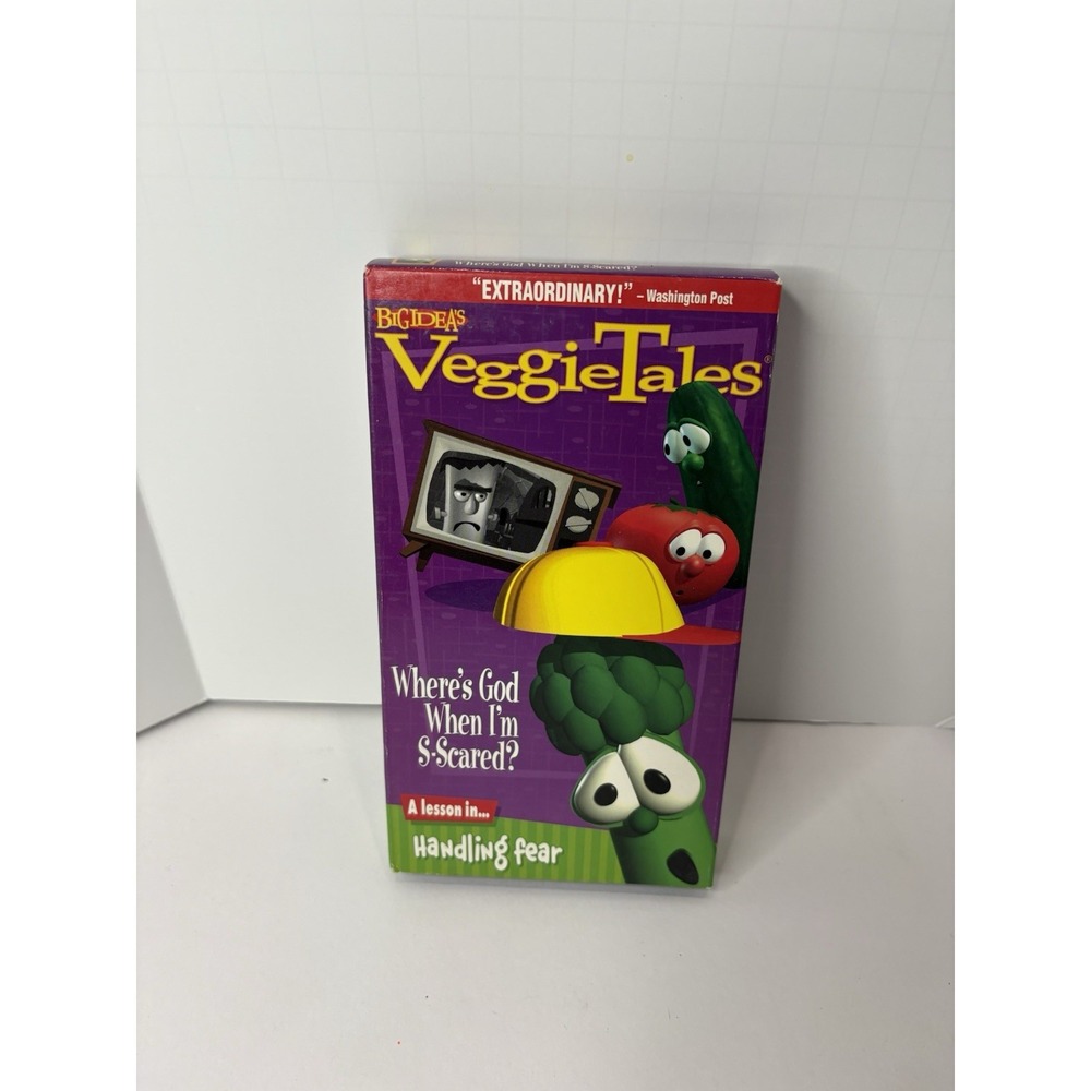 Veggietales Where's God When I'm S-Scared Video Tape